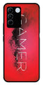 Gamer Pattern Metal Mobile Case for Vivo V27 5G   (Design No -41)