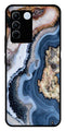 Marble Design Metal Mobile Case for Vivo V27 5G   (Design No -53)
