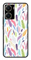 Colorful Feathers Metal Mobile Case for Vivo V29E 5G   (Design No -06)