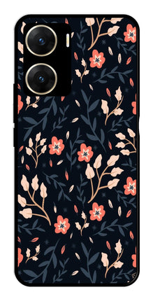 Floral Pattern Metal Mobile Case for Vivo V29E 5G