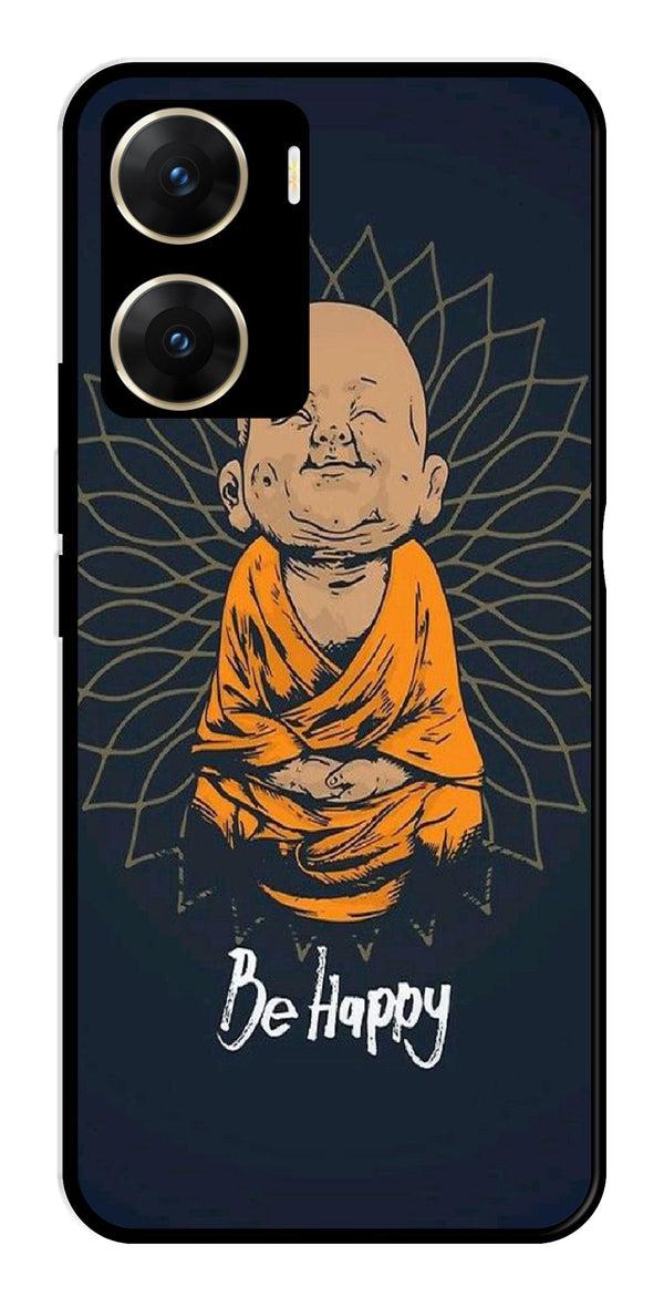 Be Happy Metal Mobile Case for Vivo V29E 5G   (Design No -27)