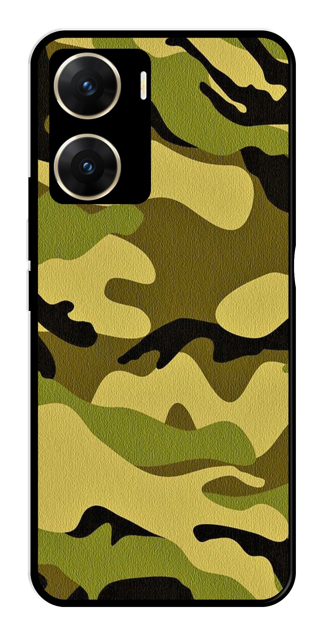 Army Pattern Metal Mobile Case for Vivo V29E 5G   (Design No -35)
