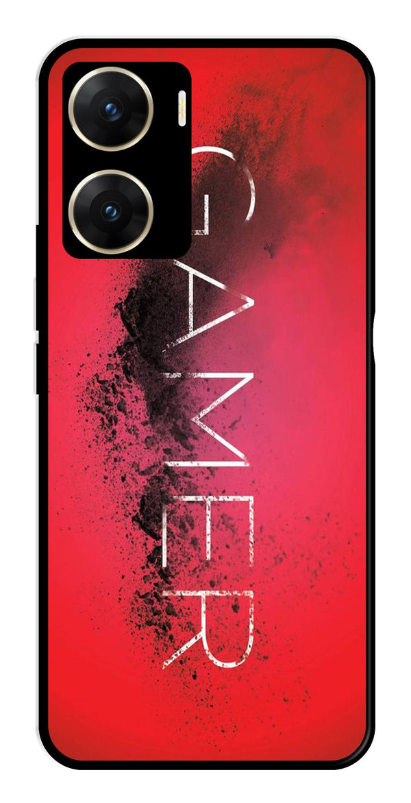 Gamer Pattern Metal Mobile Case for Vivo V29E 5G   (Design No -41)