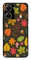 Leaves Design Metal Mobile Case for Vivo V29E 5G   (Design No -51)