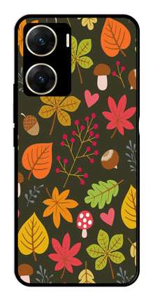 Leaves Design Metal Mobile Case for Vivo V29E 5G