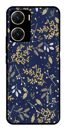 Floral Pattern  Metal Mobile Case for Vivo V29E 5G   (Design No -52)