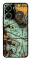 Map Design Metal Mobile Case for Vivo V29E 5G   (Design No -54)