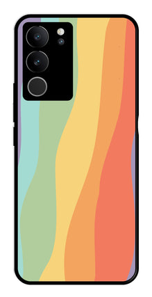 Muted Rainbow Metal Mobile Case for Vivo V29 Pro 5G