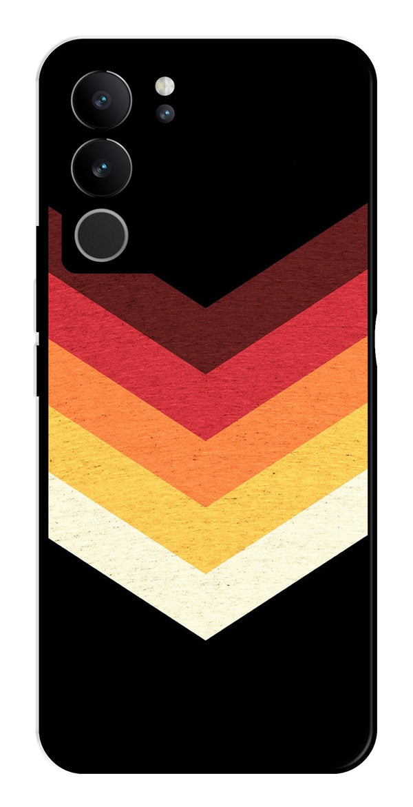 MultiColor Arrow Metal Mobile Case for Vivo V29 5G   (Design No -04)