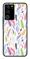 Colorful Feathers Metal Mobile Case for Vivo V29 5G   (Design No -06)