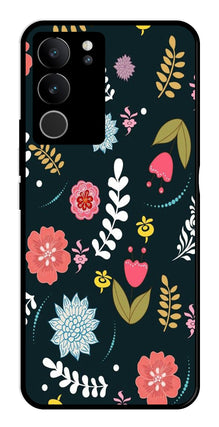 Floral Pattern2 Metal Mobile Case for Vivo V29 5G