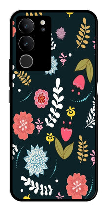 Floral Pattern2 Metal Mobile Case for Vivo V29 Pro 5G