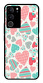 Hearts Pattern Metal Mobile Case for Vivo V29 5G   (Design No -22)