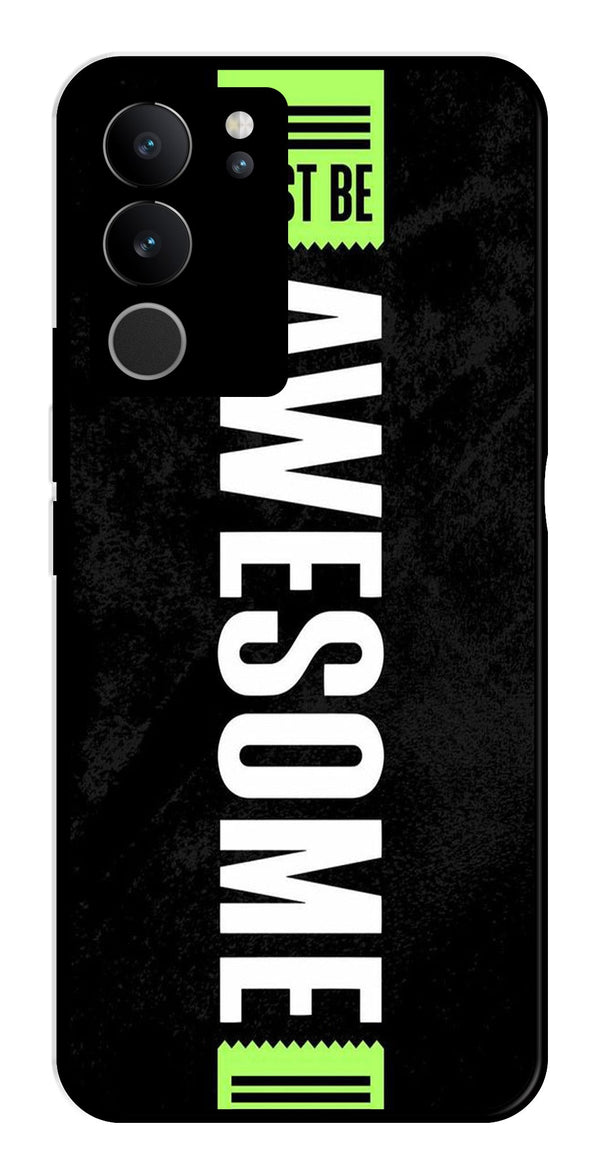 Awesome Metal Mobile Case for Vivo V29 Pro 5G   (Design No -33)