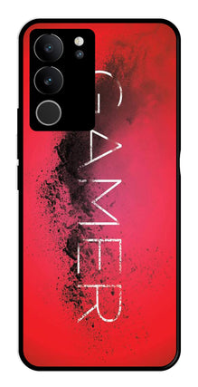 Gamer Pattern Metal Mobile Case for Vivo V29 5G