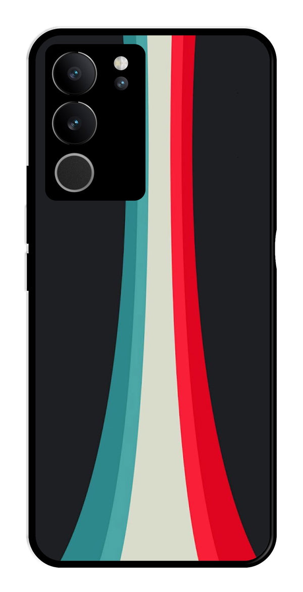 Modern Art Colorful Metal Mobile Case for Vivo V29 Pro 5G   (Design No -48)