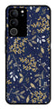 Floral Pattern  Metal Mobile Case for Vivo V29 5G   (Design No -52)