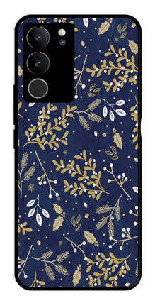 Floral Pattern  Metal Mobile Case for Vivo V29 Pro 5G