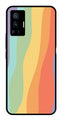 Muted Rainbow Metal Mobile Case for Vivo X70 Pro   (Design No -02)