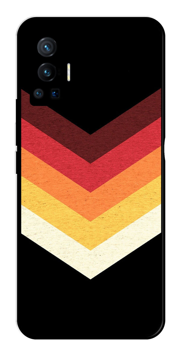 MultiColor Arrow Metal Mobile Case for Vivo X70 Pro   (Design No -04)