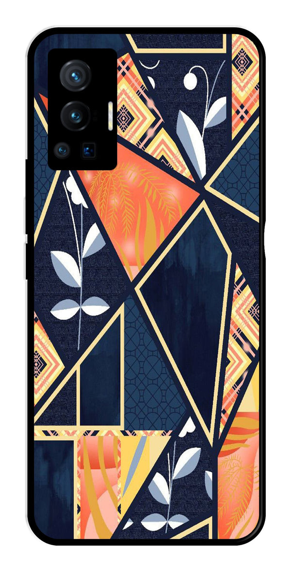Marble Design Metal Mobile Case for Vivo X70 Pro   (Design No -07)