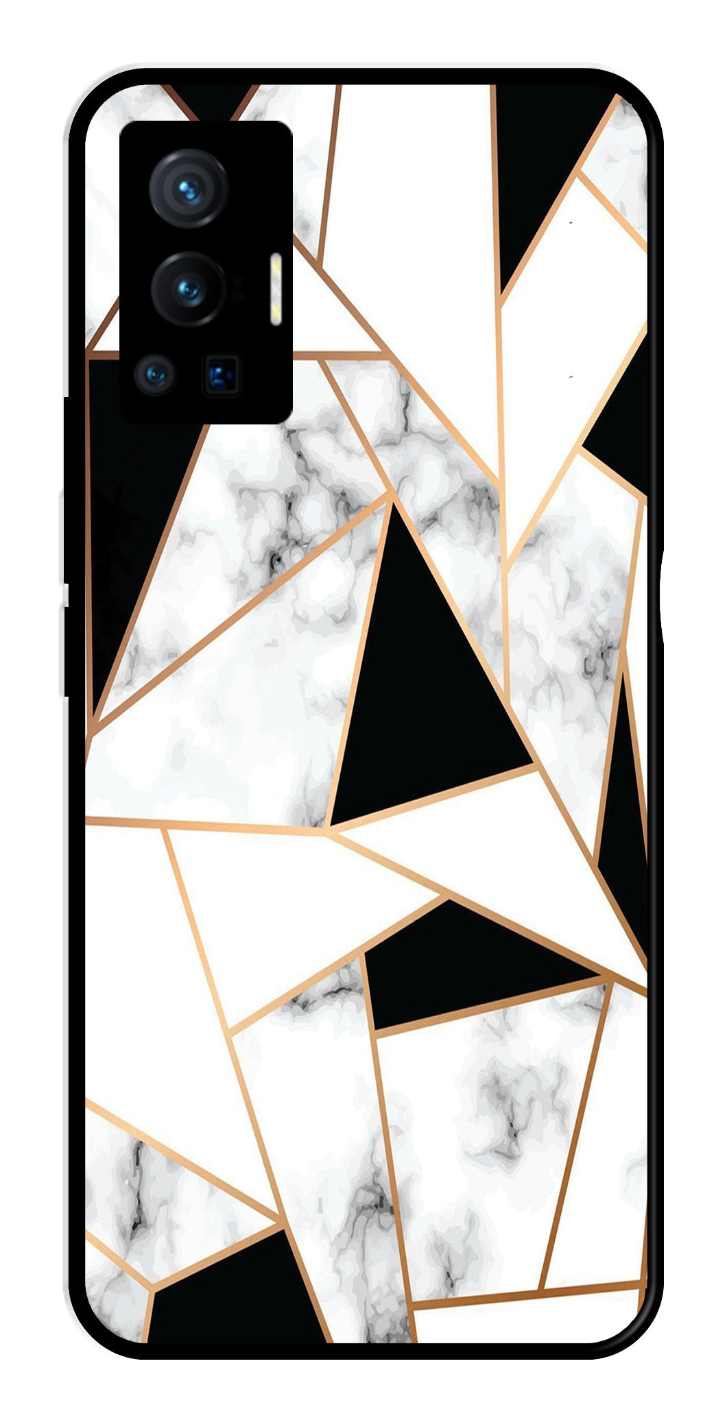 Marble Design2 Metal Mobile Case for Vivo X70 Pro   (Design No -08)