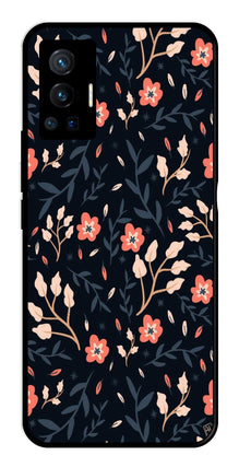 Floral Pattern Metal Mobile Case for Vivo X70 Pro