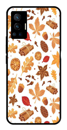 Autumn Leaf Metal Mobile Case for Vivo X70 Pro