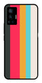 Muted Rainbow Metal Mobile Case for Vivo X70 Pro   (Design No -31)