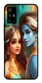 Lord Radha Krishna Metal Mobile Case for Vivo X70 Pro Plus   (Design No -01)