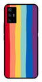 Rainbow MultiColor Metal Mobile Case for Vivo X70 Pro Plus   (Design No -03)