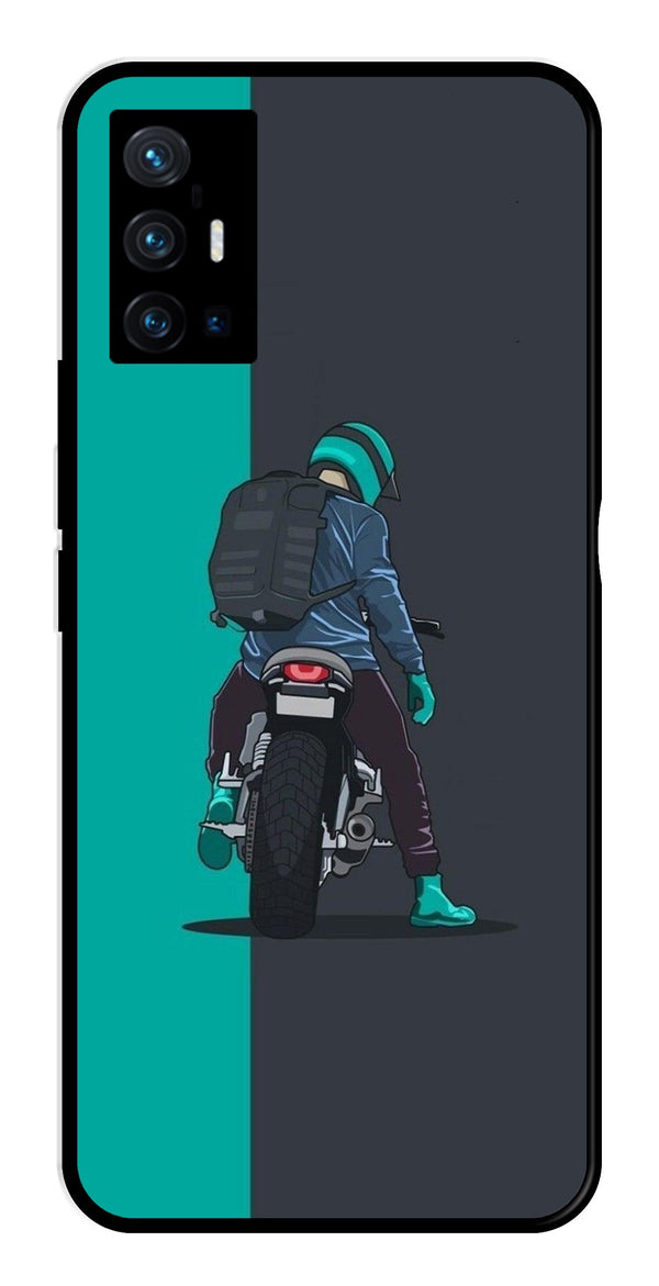 Bike Lover Metal Mobile Case for Vivo X70 Pro Plus   (Design No -05)