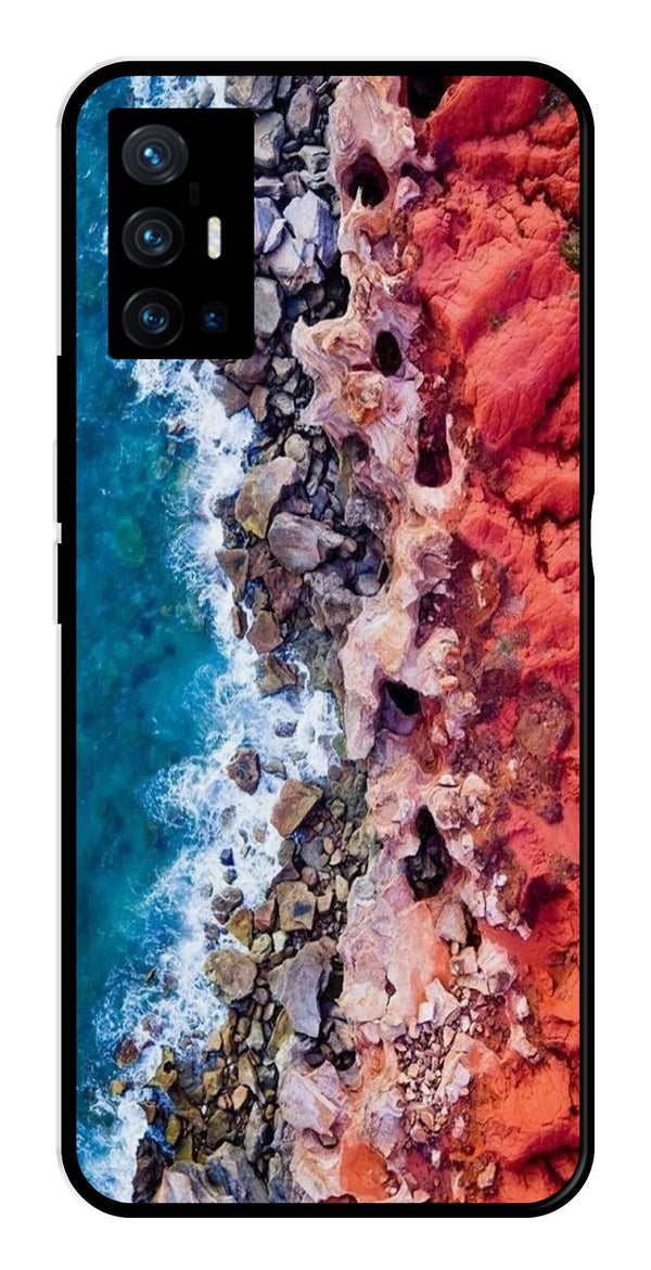 Sea Shore Metal Mobile Case for Vivo X70 Pro Plus   (Design No -18)