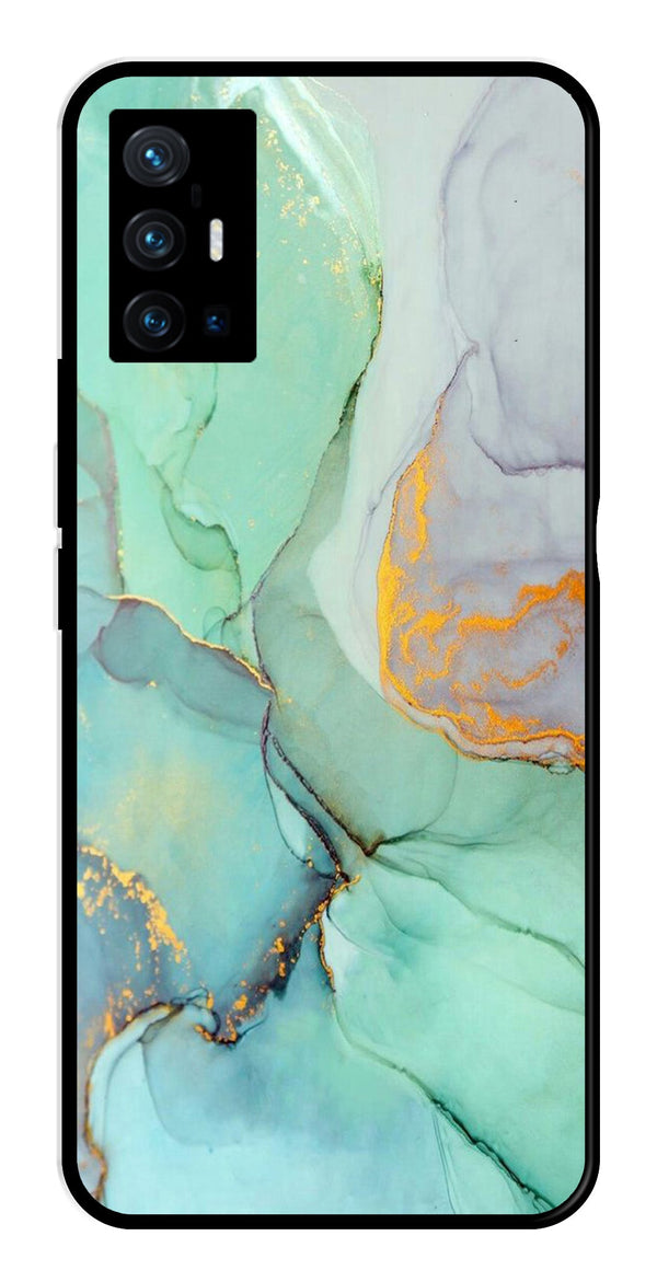 Marble Design Metal Mobile Case for Vivo X70 Pro Plus   (Design No -46)