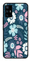 Flower Leaves Design Metal Mobile Case for Vivo X70 Pro Plus   (Design No -50)