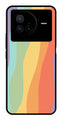 Muted Rainbow Metal Mobile Case for Vivo X80   (Design No -02)