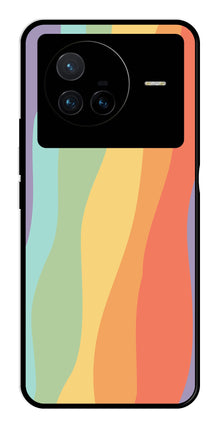 Muted Rainbow Metal Mobile Case for Vivo X80