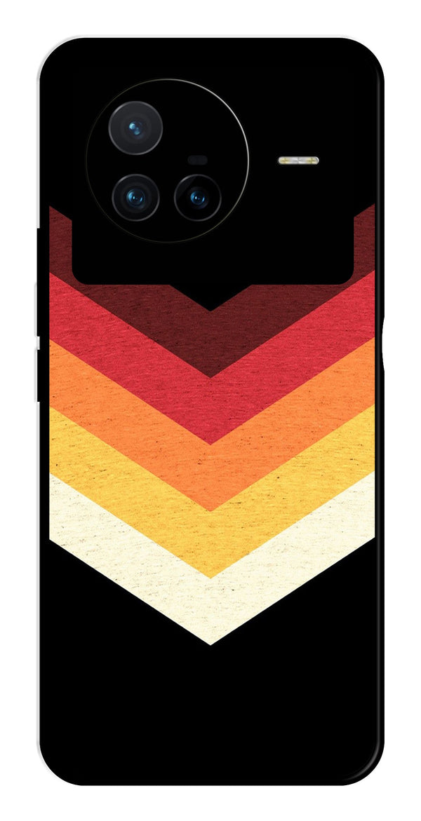 MultiColor Arrow Metal Mobile Case for Vivo X80   (Design No -04)