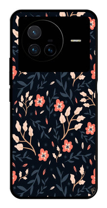 Floral Pattern Metal Mobile Case for Vivo X80