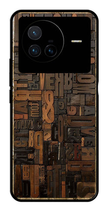 Alphabets Metal Mobile Case for Vivo X80