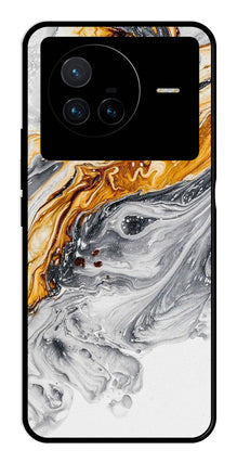 Marble Pattern Metal Mobile Case for Vivo X80