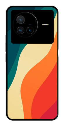 Muted Rainbow Metal Mobile Case for Vivo X80