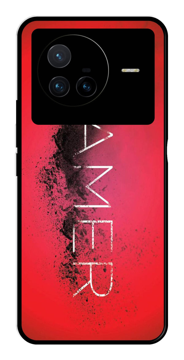Gamer Pattern Metal Mobile Case for Vivo X80   (Design No -41)