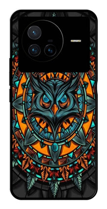Owl Pattern Metal Mobile Case for Vivo X80