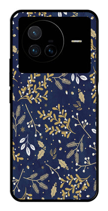 Floral Pattern  Metal Mobile Case for Vivo X80