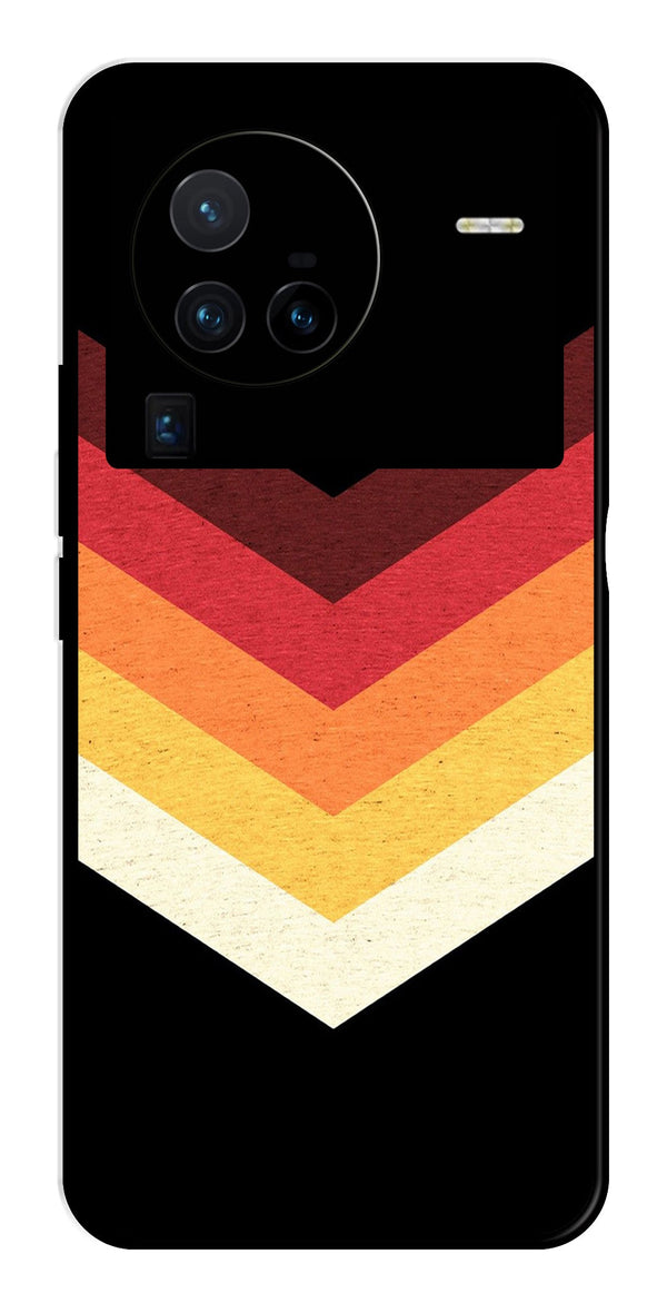 MultiColor Arrow Metal Mobile Case for Vivo X80 Pro   (Design No -04)