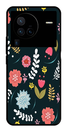 Floral Pattern2 Metal Mobile Case for Vivo X80 Pro