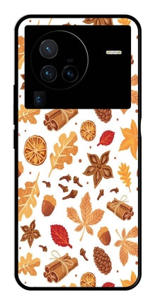 Autumn Leaf Metal Mobile Case for Vivo X80 Pro