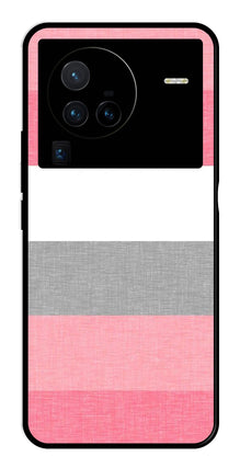 Pink Pattern Metal Mobile Case for Vivo X80 Pro
