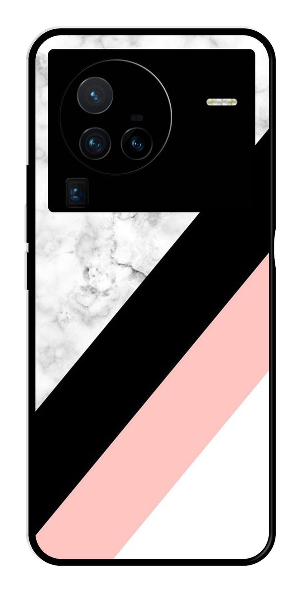 Marble Design Metal Mobile Case for Vivo X80 Pro   (Design No -24)